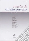 Rivista di diritto privato (2013) (1) Rivista di diritto privato (2013) (1)